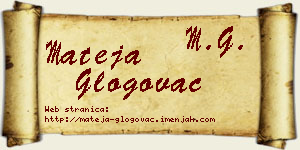 Mateja Glogovac vizit kartica